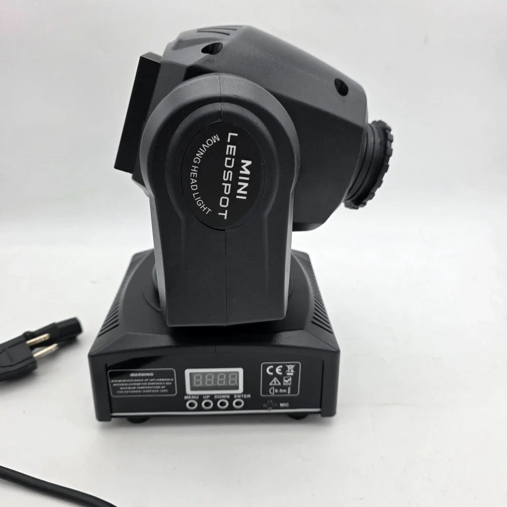 Mini LEDSPOT Moving Headlight ZQ-B242-BLACK DJ Party Light 8 Gobo 15 Colours